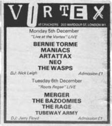 Vortex Newspaper Advery 1977